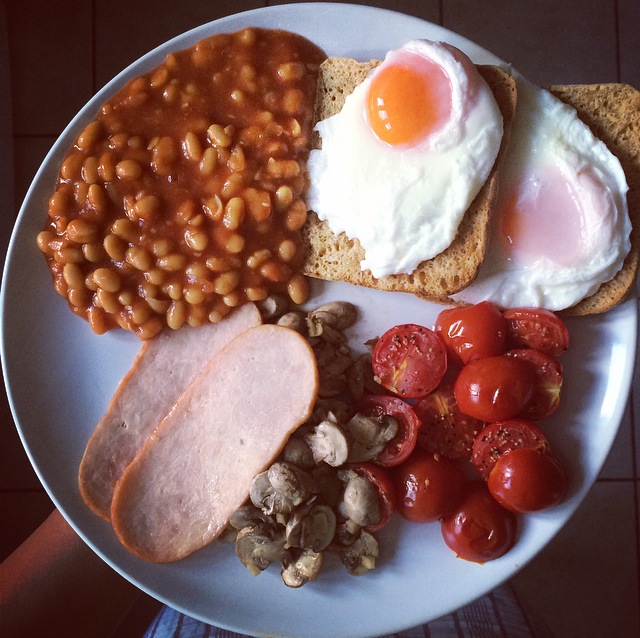 low calorie fry up cooked breakfast
